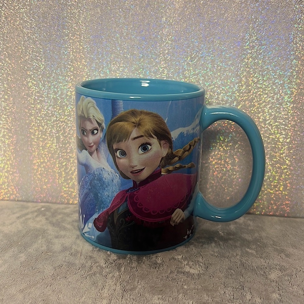 Frozen mug Disney Anna unleash your power blue snow movie classic collector